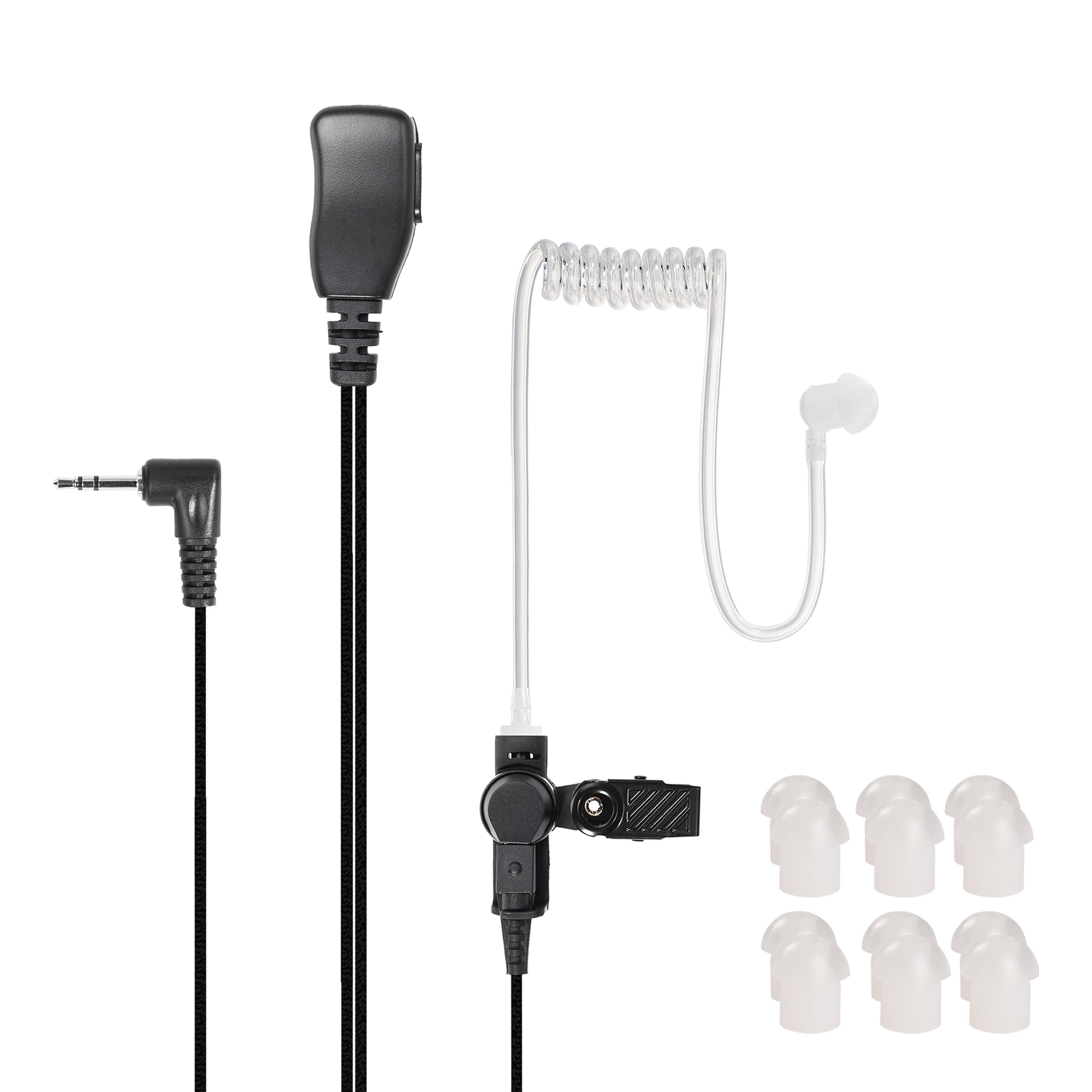 Hoornie® Motorola Radio Headset for TLKR Series TLKR-T60, TLKR-T61, TLKR-T62, TLKR-T80, TLKR-T81, TLKR-T82 TLKR T-92 H2O Includes 10x Earplugs