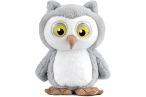 YH YUHUNG Walking and Talking Owl Plush Toy, Owl Repeats What You Say, Walking Pets Owl with Lights Up Eyes, Clear Voice Interactive Owl Stuffed Animal Toys for 3 Year Old Girls and Boys and Up(Gray)