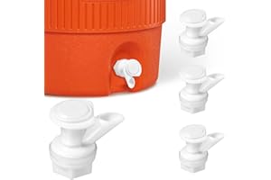 NEVFAL 4-Pack Upgrade Push-Button Cooler Spigot Replacement, Compatible with Igloo 2, 3, 5 and 10 Gallon Beverage Coolers, Durable Water Cooler Spigot for 2-10 Gallon Water Jugs Replacement Part