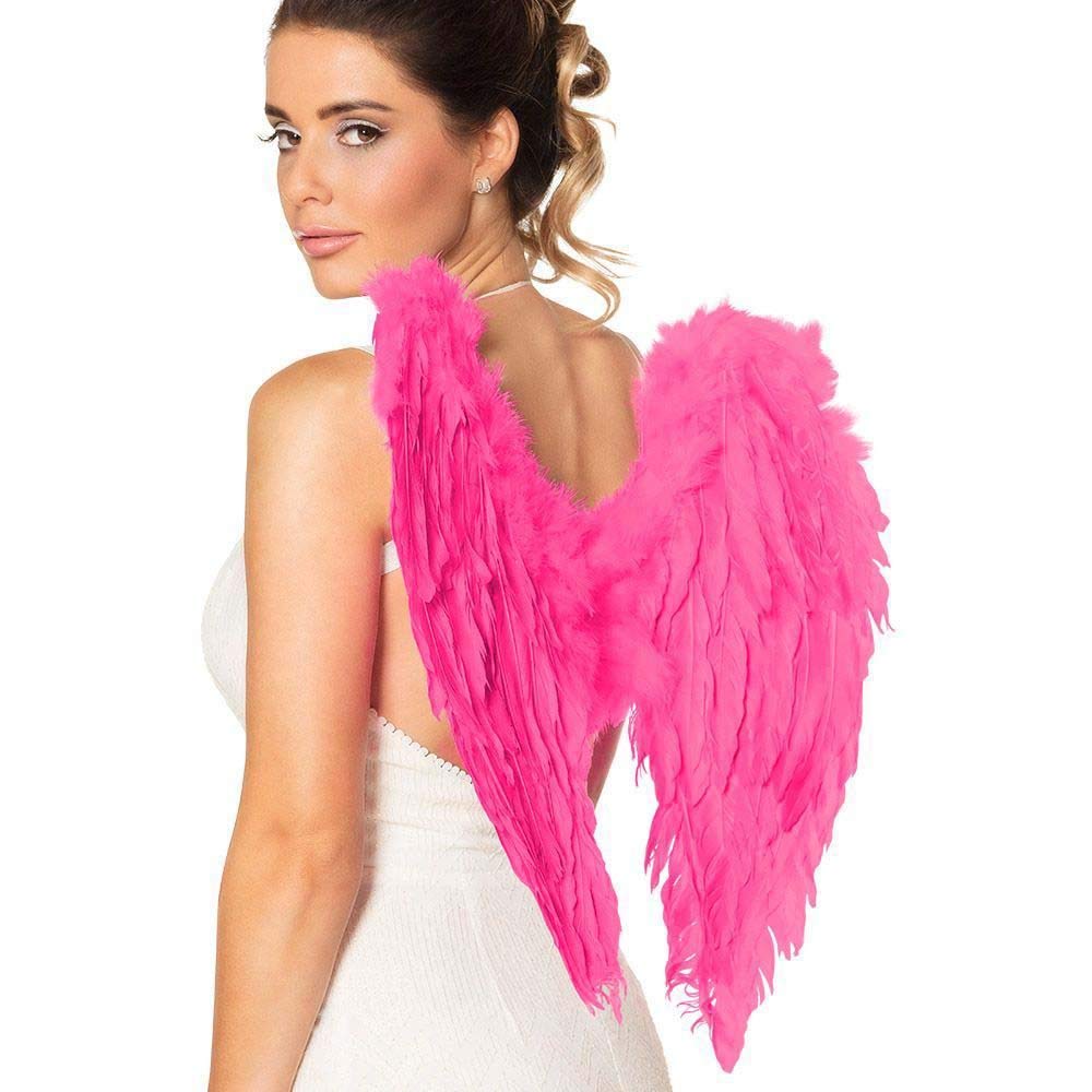 Boland - Feather Wings Angel, Size 50 x 50 cm, Cupid, Heavenly Messenger, Accessory, Christmas Child, Costume, Theme Party, Carnival