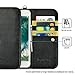 caseen ViVi Wallet Clutch Purse Case (Black/Gold) for Apple iPhone 7 / 8 Plus / 10, Samsung Galaxy S7 Edge / S8 Plus / Note 8, Google Pixel 2 / Pixel 2 LX, LG G6 & more - Large Size