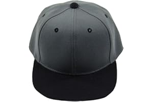 L.O.G.A. Kid's Youth Plain Flat Bill Snapback Caps(More Colors)