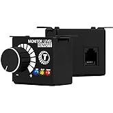 Taramps Monitor Level Remote Controller Volume Regulator Bass Knob Exclusively for Taramps Specific Amplifier, Volume Remote, Black, Small, Adjuster Integrated LEDs: On, Clip and Protection.