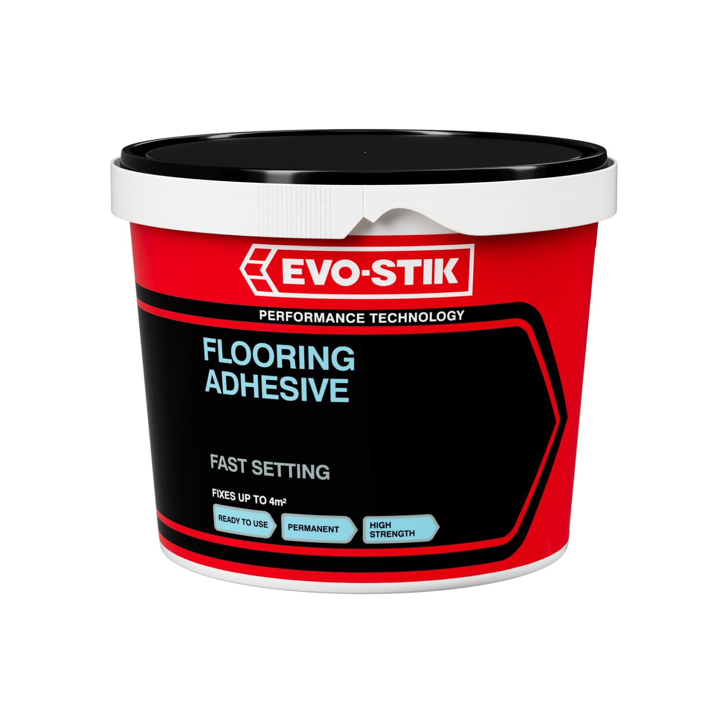 EVO-STIK Flooring Adhesive 1L - High Strength - For Use On Porous Floors - Fast Setting - Ready to Use - Solvent-Free