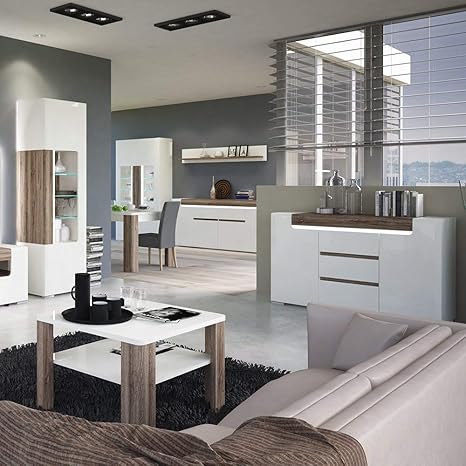 Toronto Tall Wide 2 Door Glazed Display Cabinet With Internal