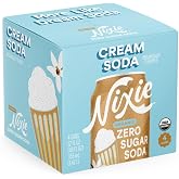 Nixie Organic Zero Sugar Soda - Cream Soda, 4-pack | Zero Calories &bull; USDA Certified Organic &bull; No Artificial Sweeteners &bull; Non GMO &bull; Caffeine Free