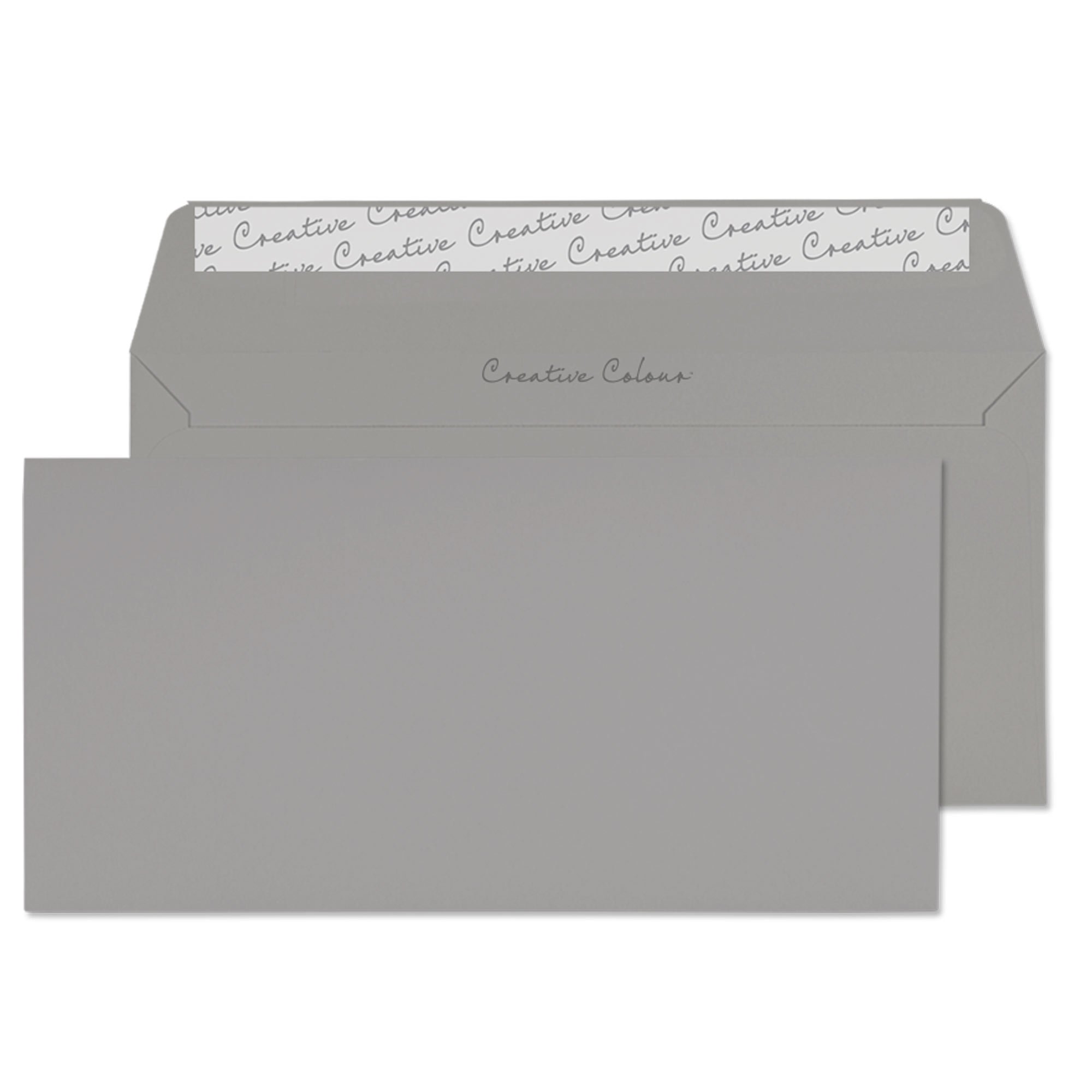 Blake Creative Colour DL+ 114 x 229 mm 120 gsm Peel & Seal Wallet Envelopes (225) Storm Grey - Pack of 500