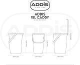 Addis 18 Litre Kitchen Recycling & General Storage Bin with Clip Lock Lid view 6