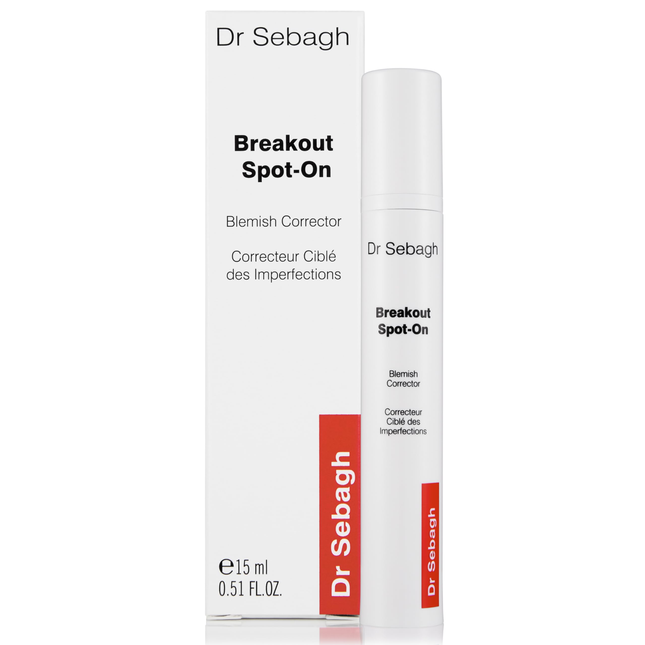 Dr Sebagh Breakout Spot-On (15 ml) - Fast-Acting Spot Treatment for Face - On-the-Spot Blemish Control - Deep Pore Acne Treatment - Acne Prone Skin Care Solution