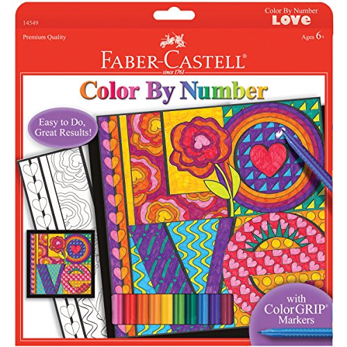 UPC 092633703625, Faber-Castell - Color By Number Love Art Kit - Premium Kids Crafts