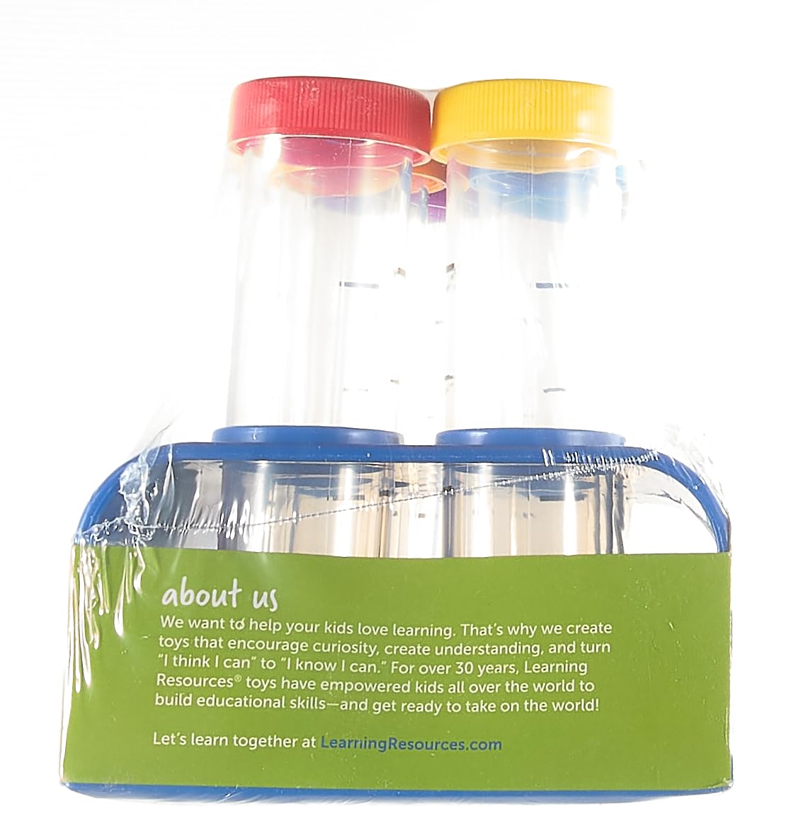 Learning Resources Primary Science Jumbo Test Tubes with Stand, Set of 6 Tubes, Ages 3+