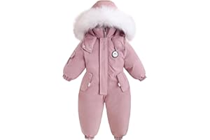 IBOBOOM Baby Snowsuit Toddler Snow Suit Winter Coat Clothes Ski Sled Puffer Jacket 1-4T
