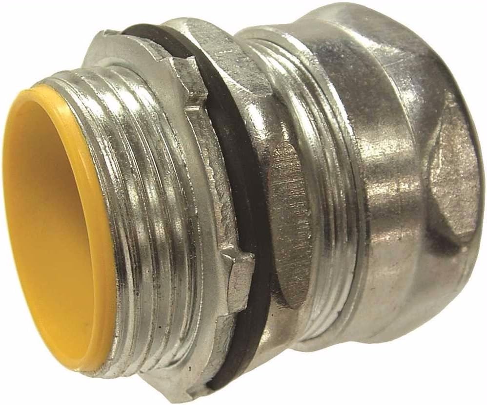 HUBBELL WIRING 2902RT 283501 Series Raintight Steel EMT Compression Connector, 1/2" Trade Size