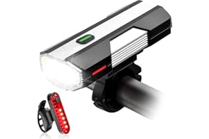 Voph Bike Lights, 6+4 Modes Rechargeable Type-C Bike Light for Night Riding, Anti-Dazzle High Lumen LED Bike Lights Front and Rear, Bicycle Light Set Front and Back for Kids, Road, Cycling, Biking