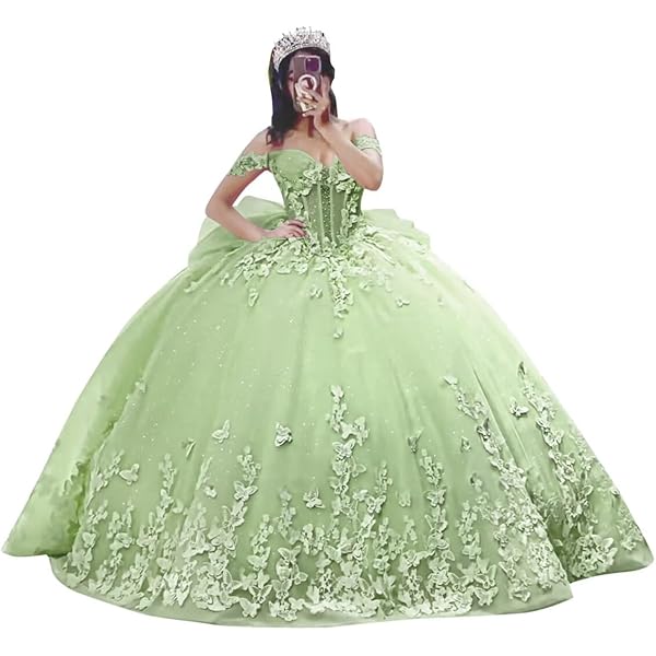 Amazon.com: Pink Butterfly Floral Applique Quinceanera Dresses Bow Off The Shoulder See Though Top Prom Pageant Dress Sage Green 2: Clothing, Shoes & Jewelry Amazon.com: Pink Butterfly Floral Applique Quinceanera Dresses Bow Off The Shoulder See Though Top Prom Pageant Dress Sage Green 2: Clothing, Shoes & Jewelry