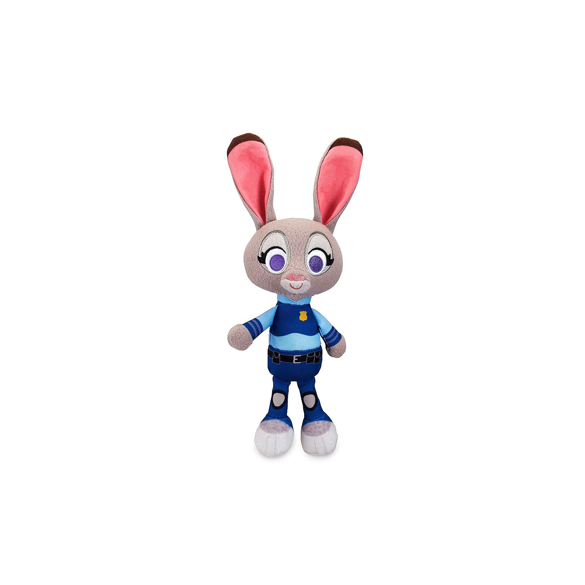 Disney Store Official Judy Hopps Small Soft Toy, Zootropolis, 27cm/10 inch , Plush Cuddly Figure with Embroidered Details, Officer Rabbit Wears Police Uniform - Suitable for Ages 0+,Blue