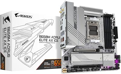 Gigabyte B650M AORUS ELITE AX ICE Motherboard DDR5 8000 OC Wi Fi 6E