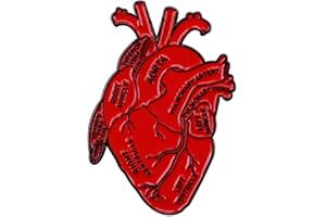 LATINDAY Dissected Anatomical Heart Art Enamel Pin Anatomy Model Medical Science Badge Lapel Pins Accessory for Backpacks Badges Hats Bags for Women Girls Kids Gift
