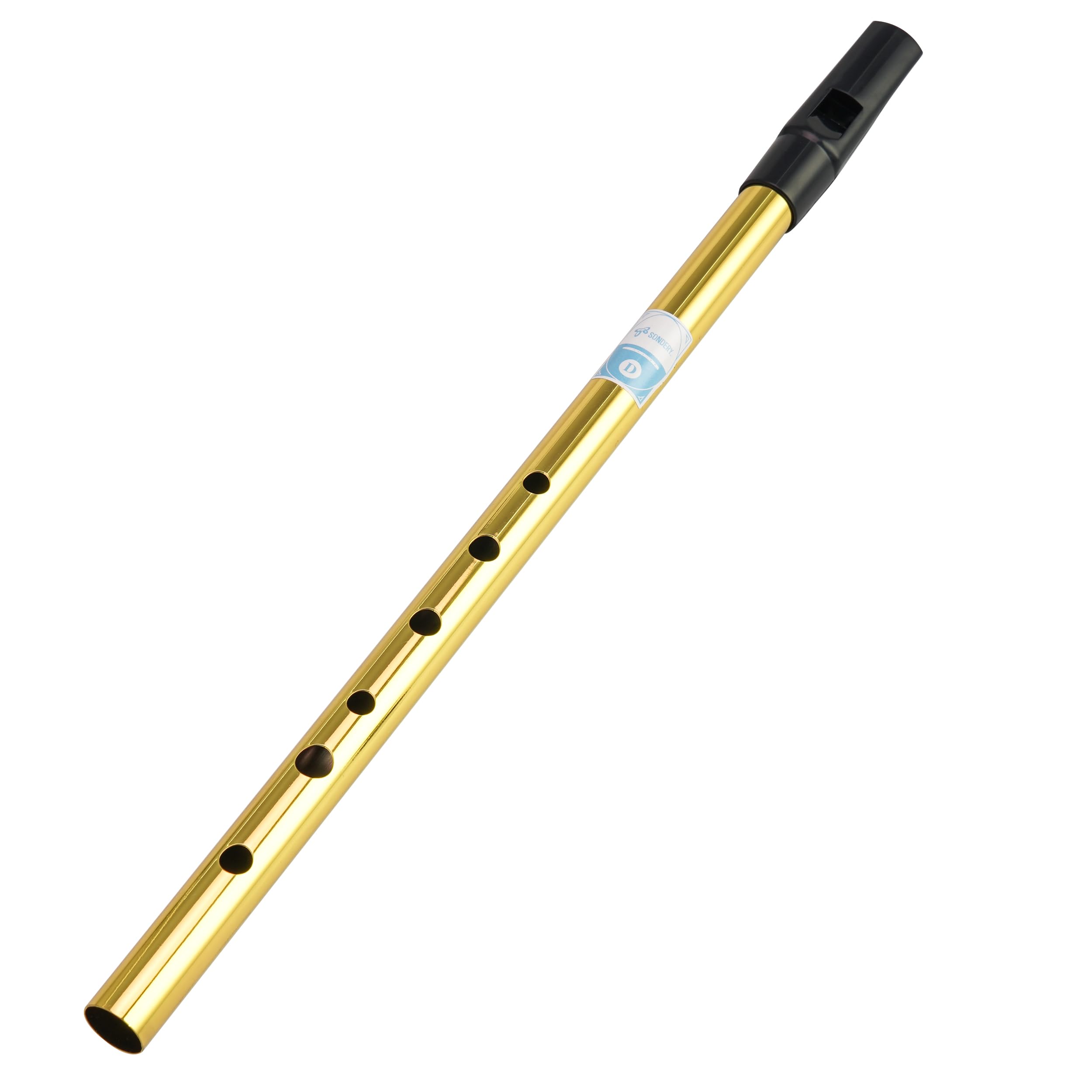 Irish Tin Whistle Key of D Brass Penny Whistle