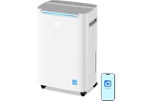 OGACFO 70 Pint Energy Star Dehumidifier, 4,500 Sq. Ft Quiet Smart Dehumidifier with Drain Hose, Auto Defrost, Humidity Control for Basement, Bedroom, Bathroom, Living Room & More Areas