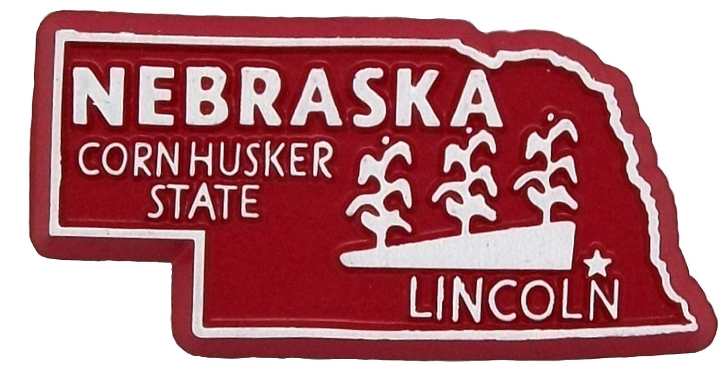 Nebraska State 2d PVC para nevera de coleccionista Souvenir cierre ...