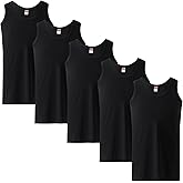 Mody Men Undershirt 5-Pack, Soft Undershirt, Tank Top for Men, Cotton Men Undershirt