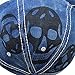 Upsmile Casual Denim Baseball Cap with Skull Printing Adjustable Hat Caps Skull Baseball Cap Hat for Men,Women,Unisex-Teens Denim Hat Skull (Black)