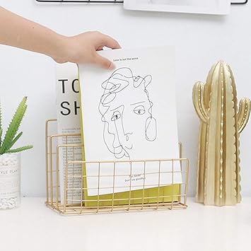 AFDK Portacable Archivo vertical de alambre, 3 compartimentos