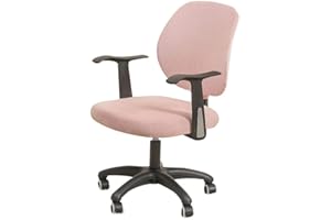 FORCHEER Office Chair Seat Cover Stretchable Water Resistant Spandex Stretch Jacquard Computer Chair Slipcover for Desk Chairs Seat Velvet Purple