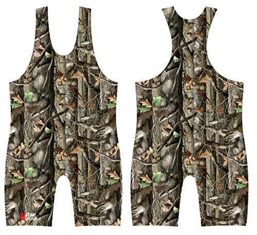 Country Camo sublimated wrestling singlet, size 2XL