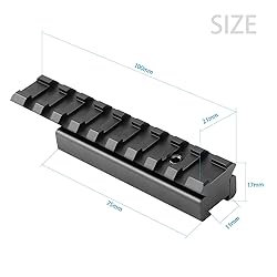 Dovetail to Picatinny Rail Adapter, 11mm Dovetail