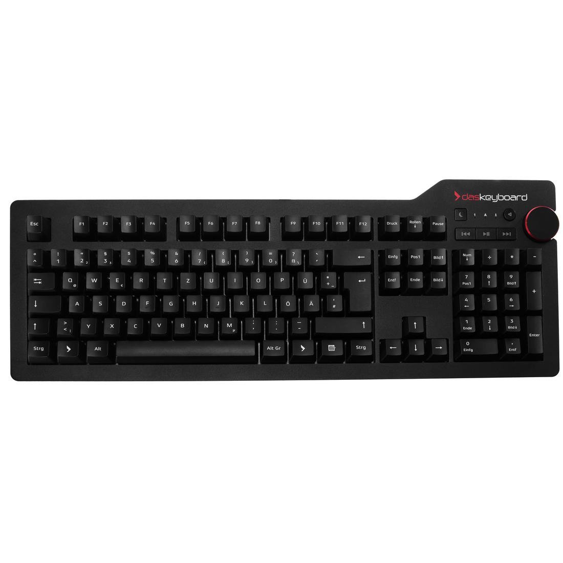 Das Keyboard 4 Professional : Cherry MX Brown Soft Clicky DE Layout (DASK4MKPROSIL-DE)