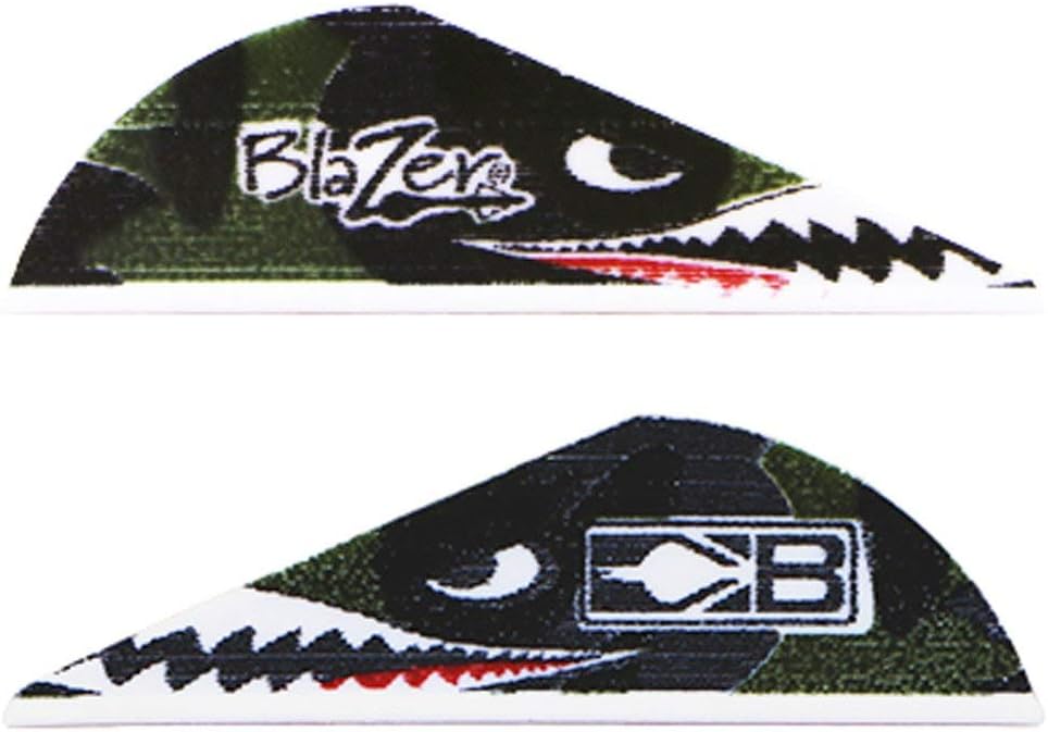Bohning True Color 2" Blazer Vanes Flying Tiger Shark = Blazer Vane, 36pk : Sports & Outdoors
