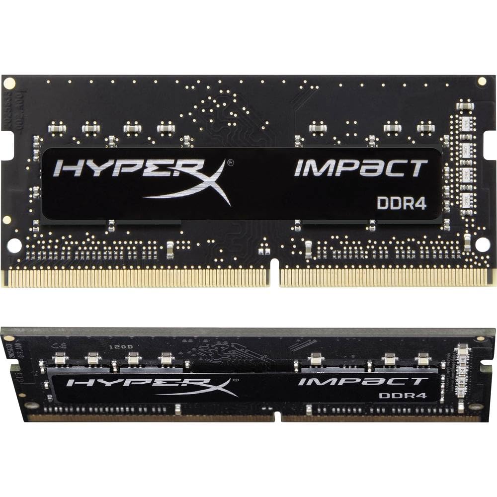 Kingston FURY Impact 32GB (2x16GB) 3200MT/s DDR4 CL20 Kit de memoria para computadora portátil de 2 | Intel XMP | AMD Ryzen | Conectar y usar | Bajo consumo de energía | KF432S20IBK2/32