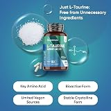 WeightWorld L-Taurine 1000mg Capsules 180 Count 3 Months Vegan Non-GMO view 2