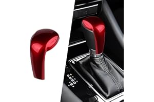 ANFOKAS Compatible with Mazda CX-5 CX-9 CX-3 6 3 Accessories Car Gear Shift Knob Cover Trim Cap Gear Panel Gears Sporty Interior Decoration Sticker -Red