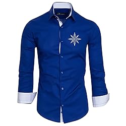Generic Men Pullover Slim Fit Shirt White Tshirts