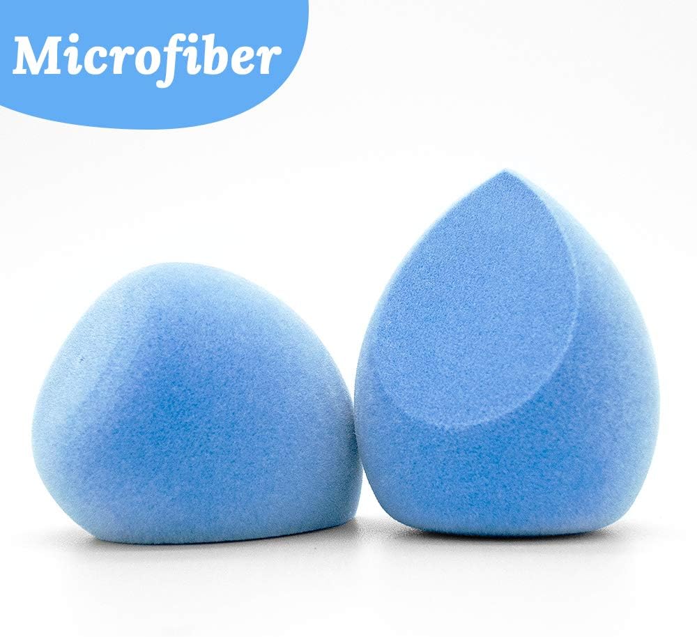 Make Up Sponge Microfiber Velvet Sponge Make Up Blender for Flawless Foundation, Powder, Liquid and Cream, Dual Layer Structure (2pcs)