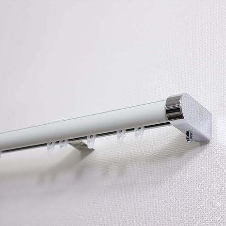 Amazon Co Jp グラムスタイル カーテンレール 2m シングル 伸縮 アルミ製 おしゃれ ホワイト ホーム キッチン