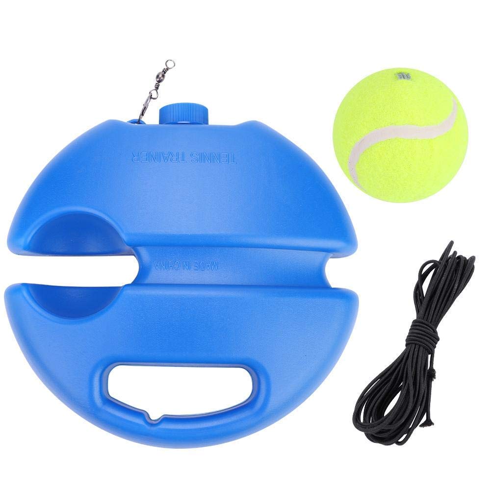 Alomejor Portable Tennis Rebound Ball Trainer – Adjustable Self-Practice Tool for Adults & Kids, Beginner-Friendly Indoor/Outdoor Tennis Training Aid with Durable Rubber Ball & Non