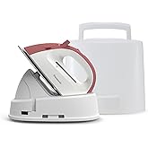 Panasonic NIQL300R Mini Cordless Steam & Dry Iron – 1400W Lightweight Iron for Clothes, Crafts & Quilting – Portable Ceramic 
