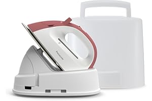 Panasonic NIQL300R Mini Cordless Steam & Dry Iron – 1400W Lightweight Iron for Clothes, Crafts & Quilting – Portable Ceramic 