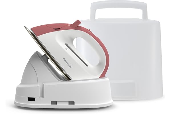 Panasonic NIQL300R Mini Cordless Steam & Dry Iron – 1400W Lightweight Iron for Clothes, Crafts & Quilting – Portable Ceramic