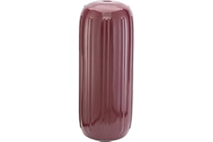 TAYLORMADE Taylor Made Big B Inflatable Boat Fender, Burgundy (8" x 20") End-to-End Line Passage Fits 5/8" Rope, Hangs Horizontally or Vertically, Ribbed Technology, Needle Valve, Marine-Grade Vinyl - 531026