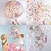 36inch Rose Gold Round Confetti Balloons Giant Clear Latex Helium Balloons Confetti Balloons Wedding Bridal Shower Nursery Baby Shower Birthday Favors Party Decorations