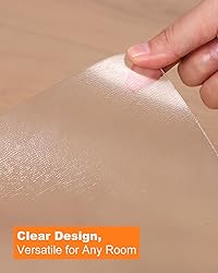 ZPAI Small Clear Area Mat, 3'×3' PVC Waterproof
