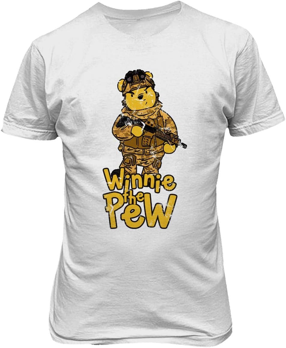 TMB Apparel New Novelty Shirt Winnie The Pew Shirt Winnie Funny Disney Men's T-Shirt