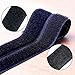 41 Feet Self Back Adhesive Tape Roll by TOPtoper Hook and Loop Strips 0.8 Inch (Black 2.0Inch)
