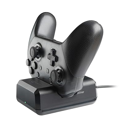 Buy Amazon Basics Charging Dock For Nintendo Switch Pro Controller With Usb Cable 2 6 Feet Cable Black Online In Kazakhstan B078n42kf3