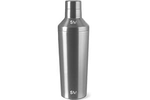 Simple Modern Cocktail Shaker for Bar with Jigger Lid | Stainless Steel Gifts for Women & Men | Classic Cocktail Shaker | 20o